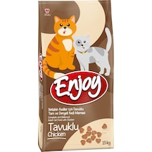 Enjoy Kuru Kedi Maması, Tavuklu, Yetişkin, 15 Kg Kahverengi 103 Ivory