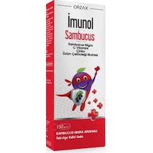 Orzax İmunol Sambucus Şurup 150 Ml