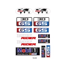 Sticker Seti Sponsor Ekipman Kask Motorsiklet 06