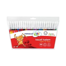 Pensan Kidz Keçeli Kalem 24 Renk İnce Uçlu 5000