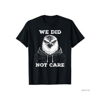 Flood Of Style We Did Not Care Retro Vintage Erkek Kadın Tişörtü %100 Pamuklu Tişörtler Kısa Kollu Üstler 01 Çok Renkli