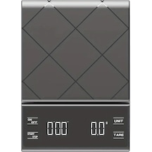 Lumaworld Siyah 1 Adet Yemek Tartısı Kahve Terazisi Zamanlayıcılı Mutfak Terazisi Pişirme Siyah