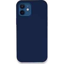 Newface  Apple  Uyumlu iPhone 12 Kılıf Lansman Legant Silikon - Lacivert