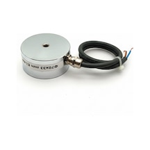Ø70x33 Mm 24v Elektromıknatıs M8 Bağlantılı, Yandan Kablo Çıkışlı, %100 Çalışma, Güçlü Endüstriyel Tutma Tipi