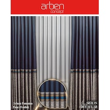 Arben Concept Panama Pano Fon Perde / Ölçünüze Özel Dikim Lacivert