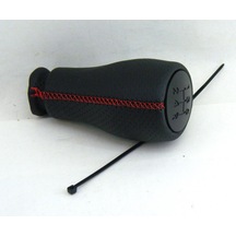 Fiat Fiorino Deri Vites Topuzu 2008-2018 Kırmızı Dikişli