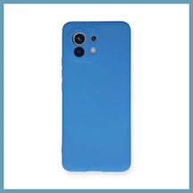 Bezos Mi 11 Uyumlu Kılıf Nano İçi Kadife Silikon - Mavi Mbt06