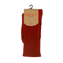 Ozzy Socks Soft Touch Kışlık Kadın Yünlü Uyku Çorabı Bordo