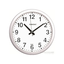 Time Gold Metalik Plastik Çerçeve Kurumsal Duvar Saati 35 Cm Altın