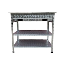 Paslanmaz Kömürlü Mangal 40 X 90 Maksi Boy Lama Izgaralı