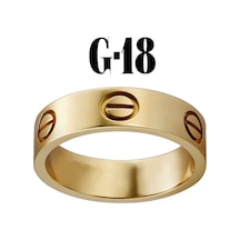 X-Lady Accessories Düz Yüzük Gold Renk 18  Numara Çok Renkli