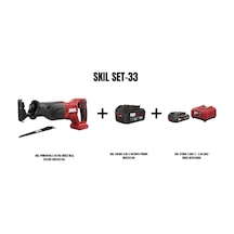 Skil Set-33 Skil Powertools 3471CA Akülü Kılıç Testere + 4AH Li Batarya + 2.5AH Batarya + 2.4A Şarj Cihazı