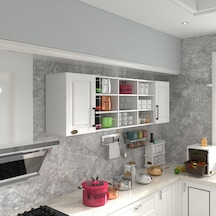 Kenzlife Hazır Mutfak Dolabı Nohut90 Byz Mod1 90 200 32 Mebran Kapak Suntalam Gövde Beyaz