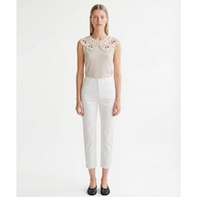 Yargıcı Mom Yüksek Bel Pantolon 26ykpn3057x 006 Ekru
