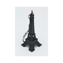 Paris Eyfel Kulesi 3D Metal Anahtarlık Siyah