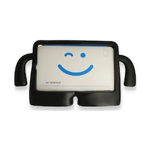 Newface Apple Uyumlu İpad 2025 10.9 10.nesil A16 Kılıf Karakter Tablet Silikon - Siyah Tablet Kılıfı