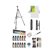 Mastermix Akrilik Boya 12'li Pastel Renkler 60 CC-50X70 Tuval Seti