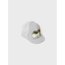 Name It Erkek Bebek Nmmmonte Gıgantosaurus Cap Vde Cap Şapka Açık Gri Melanj 48/49 4 Yaş