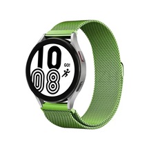 Newface Samsung Galaxy UyumluWatch 4 Metal Mıknatıslı Kordon - Yeşil