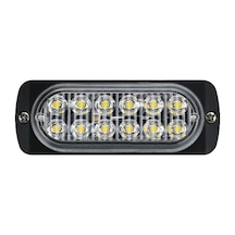 Off Road Çift Sıra Mercekli Led Fonksiyonlu Beyaz 12 Led 12-24v 1 Adet