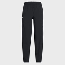 Under Armour Rival Woven Cargo Kız Çocuk Siyah Polo Yaka Tişört