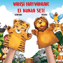 2 Parça Tox Vahşi Hayvanlar El Kukla Set Eğitici Oyuncak