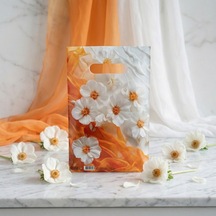 Eczane Hediyelik & Alışveriş Poşeti Bio Arya Çiçeği 20 x 30 CM 100 Adet