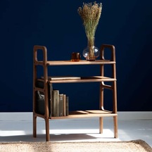Woodesk Brooklyn, Ahşap Kitaplık, 90x75, Tik Renk, Cpt4663-75