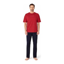 Pierre Cardin Penye Kısakol Pijama Takımlk-pc6086 Bordo