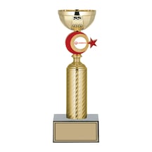 Odak Kupa - Small Kupalar - S-076 A - 29 Cm Altın - Beyaz