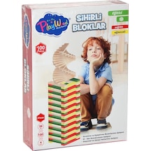 Ony-358 Ahşap 100 Parça Sihirli Bloklar