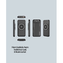 22.5w Hızlı + 15w Kablosuz Şarj - Akıllı Powerbank İle Her An Enerji Çoklu