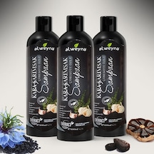 Alweyna Kara Sarımsak & Çörekotu Özlü Bitkisel Şampuan 3 x 400 ML