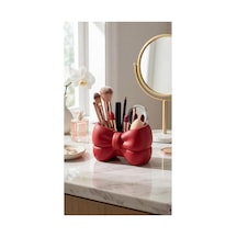 Fiyonk Makyaj Organizer-2 Kırmızı Kırmızı