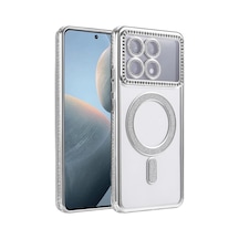 Xiaomi Poco X6 Pro Joke Simli Magneticsafe Kılıf - Gümüş -