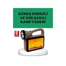 Güneş Enerjili Alev Efektli Lamba - Cob Teknolojili Dış Mekan Aydınlatma Diğer