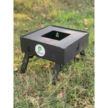 Pratikoutdoor Katlanır Ayaklı Ateş Çukuru Şömine Kare Sku: Smg8690010016300
