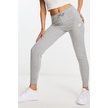 Nike Sportswear Club Fleece Mid Rise Slim Fit Pant Kadın Dar Kesim Eşofman Altı Gri Gri