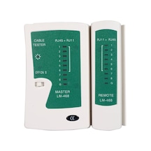 Primex Px-8070 Rj-45,rj-11 Lüks Kablo Test Cihazı, Adsl, Cat5,cat6,cat7,cat8 İnternet Kablo Tes