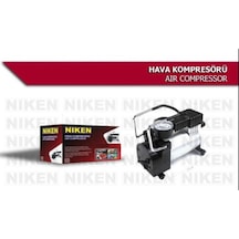 Niken Metal Gövdeli Gri Mini Oto Araç Hava Kompresörü 12 V
