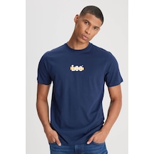 Lee Loose Fit T-shirt Lacivert Erkek Kısa Kol T-shirt Lacivert