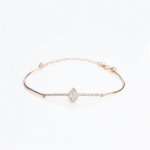Damla Rose Gold Gümüş Kadın Bileklik Damla Rose Gold Gümüş Kadın Bileklik