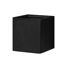 Mofiba Fiberglass Saksı Kare 30cm 30cm 30h Cm Siyah