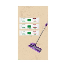 Mop Easy Clean Beyaz Sabun Katkılı Mopa Uyumlu Yer Temizlik Havlusu 50 Yaprak 3 Paket Mop Seti