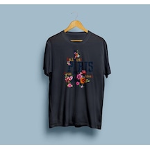 Oversize Paris Yazılı Eyfel Kulesi 2 Baskılı Tasarım Unisex T-shirt Siyah