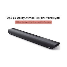 Oxs S5 Dolby Atmos   3.1.2 Soundbar - HDMI eARC, Dahili Subwoofer, Bluetooth, Çok Kablolu Bağlantı