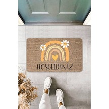 Bej Hoşgeldiniz Kapı Önü Paspası Kp23n11