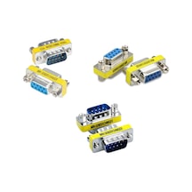 Rs232 Dişi Erkek Çevirici Set Db9 Rs232 9 Pin Dişi Erkek Çevirici 3'lü Set