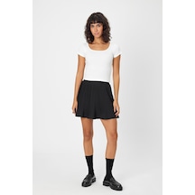 Alexandergardı U Yaka Slim Fit Crop T-shirt B24-0096 001
