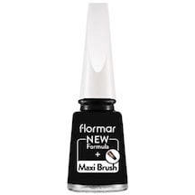Flormar Nail Enamel Yüksek Pigmentli & Parlak Bitişli Oje Fne-313 Black Mınımalısm